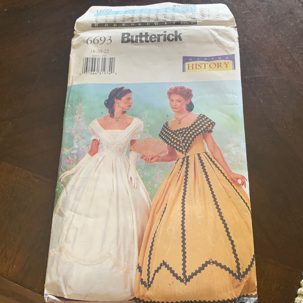 Historically accurate dress pattern